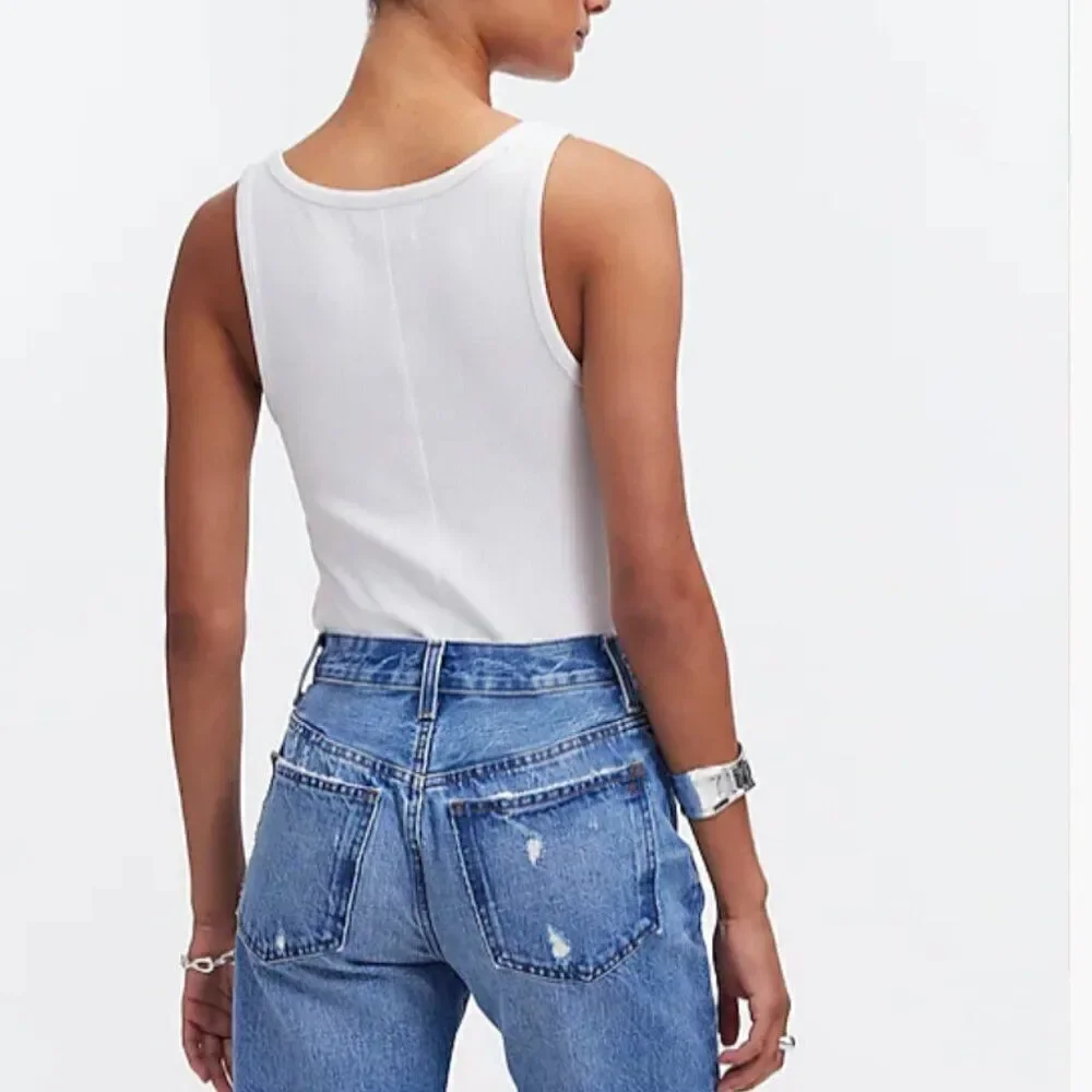Madewell Long Denim Shorts in Pedersen Wash size 24 NWT